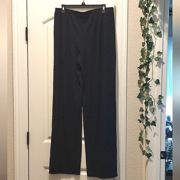 NWT J. Jill Women's Size Medium Tall Black Pants Full Leg, Stretchy w/ Pockets - Picture 1 of 9